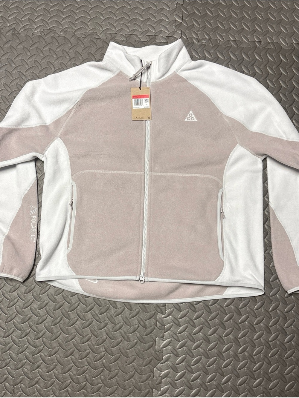 Nike ACG "Wolf Tree" Full-Zip Jacket Unisex Large IF0964-009 Grey White